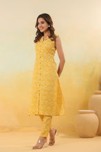 Load image into Gallery viewer, Yellow Rayon Co-ord Set
