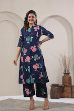 Load image into Gallery viewer, Blue Kurta and Pant set (tba) ATJ154
