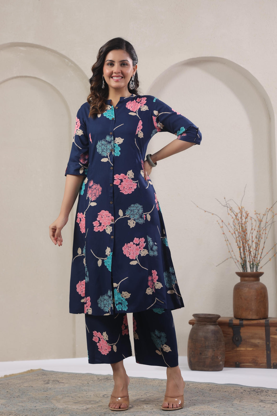 Blue Kurta and Pant set (tba) ATJ154