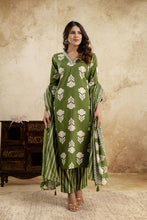 Load image into Gallery viewer, Kurta Pant &amp; Dupatta Suit Set - ANM105
