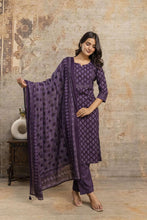 Load image into Gallery viewer, Kurta Pant &amp; Dupatta Suit Set - ANM99
