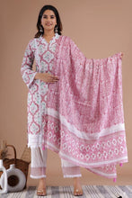 Load image into Gallery viewer, Kurta Pant &amp; Dupatta Suit Set
